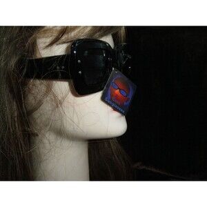 NEW OVERSIZED, JACKIE O' INSPIRED GLAMOROUS BLACK SUNGLASSES SQUARE, RECTANGULAR